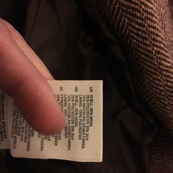 H&M Size 8 Jacket Blazer Herringbone W Buttons - Picture 5 of 6